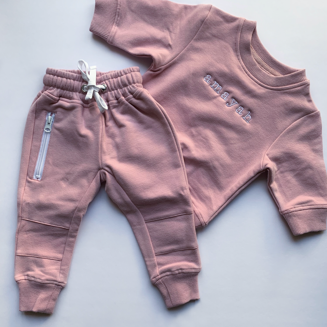Baby girl sales joggers set