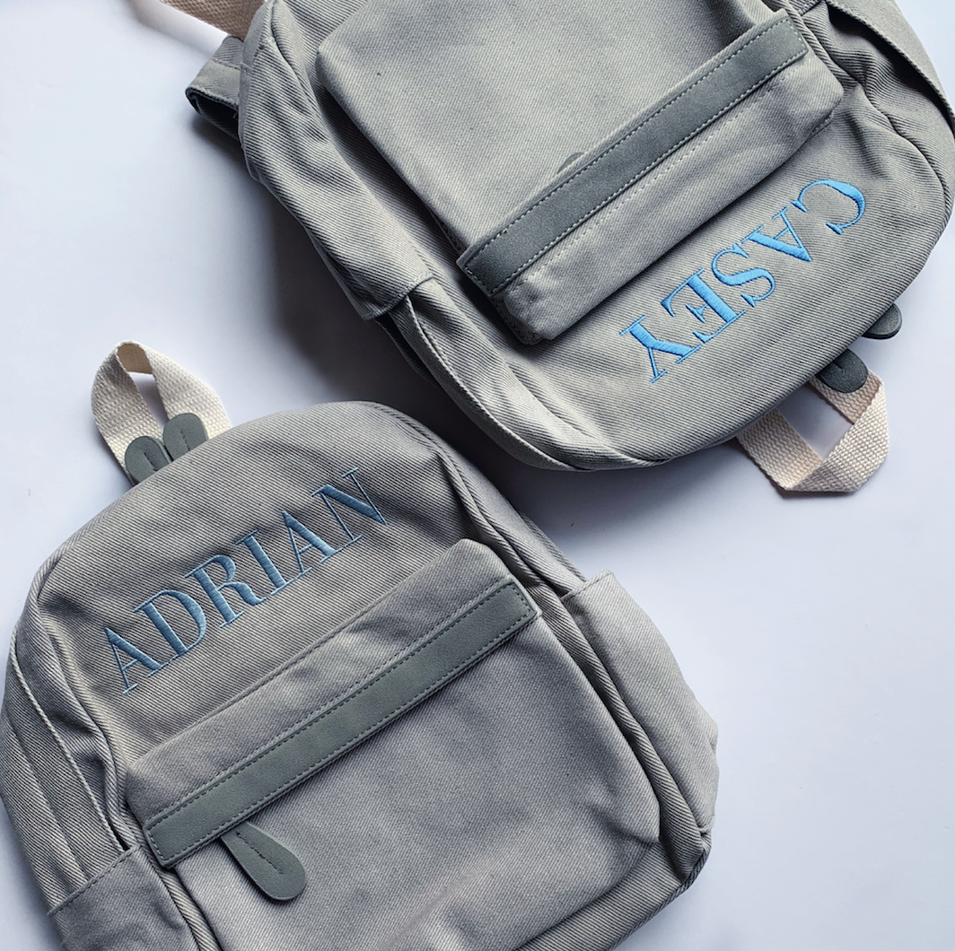 Personalised Backpacks for Kids Make Every Adventure Unique Grey