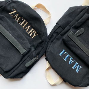 Personalised Toddler Backpack- Black