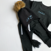 Load image into Gallery viewer, Black Personalised Tracksuit Sets