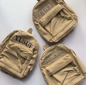 kids personalised backpack